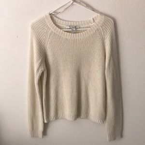 Cream Gold Knit Sweater